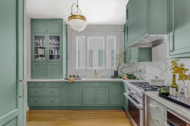 8 Kitchens with Gorgeous Green Cabinets